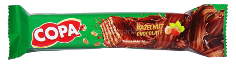 ویفر کاکائویی با کرم فندقی کوپا